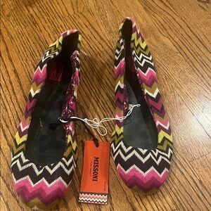 Missoni for Target Zigzag Flats - Pink, Green, Black